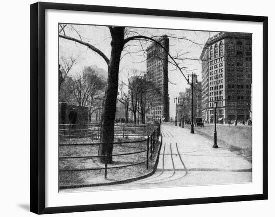 Flatiron Building and Madison Square, New York City, USA, C1930S-Ewing Galloway-Framed Giclee Print