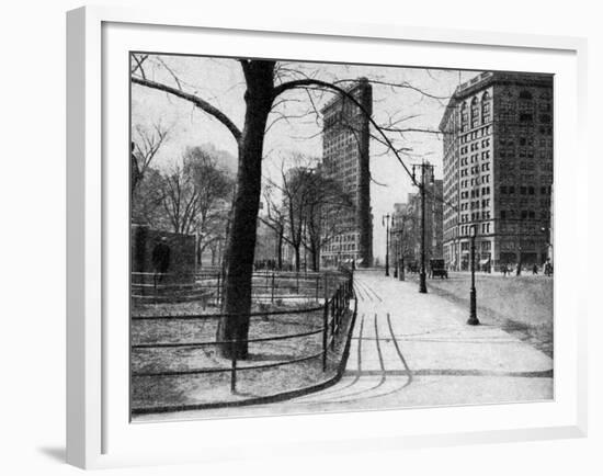 Flatiron Building and Madison Square, New York City, USA, C1930S-Ewing Galloway-Framed Giclee Print