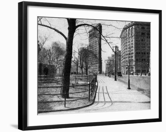 Flatiron Building and Madison Square, New York City, USA, C1930S-Ewing Galloway-Framed Giclee Print