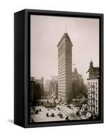 Flatiron Building, Broadway and Fifth Av., New York City-null-Framed Stretched Canvas