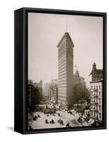 Flatiron Building, Broadway and Fifth Av., New York City-null-Framed Stretched Canvas