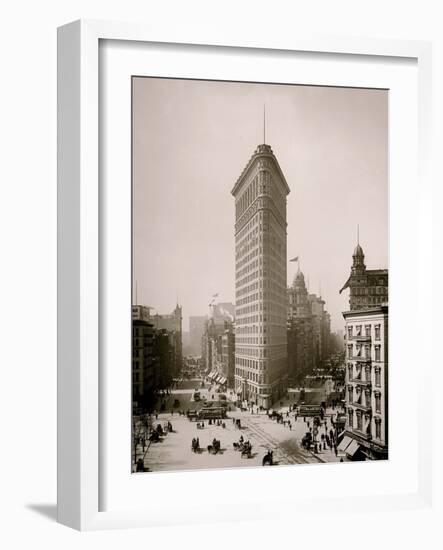 Flatiron Building, Broadway and Fifth Av., New York City-null-Framed Photo