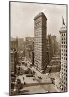 Flatiron Building, c.1912 (sepia)-null-Mounted Art Print