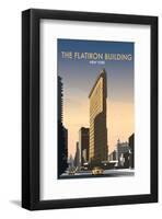 FlatIron Building - Dave Thompson Contemporary Travel Print-Dave Thompson-Framed Giclee Print