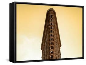 Flatiron Building Facade-Philippe Hugonnard-Framed Stretched Canvas