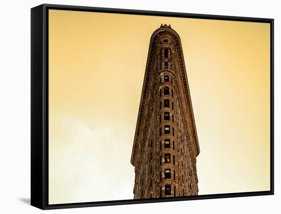 Flatiron Building Facade-Philippe Hugonnard-Framed Stretched Canvas