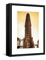 Flatiron Building Facade-Philippe Hugonnard-Framed Stretched Canvas