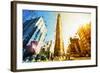 Flatiron Building II - In the Style of Oil Painting-Philippe Hugonnard-Framed Giclee Print