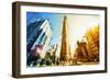 Flatiron Building II - In the Style of Oil Painting-Philippe Hugonnard-Framed Giclee Print