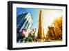 Flatiron Building II - In the Style of Oil Painting-Philippe Hugonnard-Framed Giclee Print