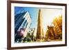 Flatiron Building II - In the Style of Oil Painting-Philippe Hugonnard-Framed Giclee Print