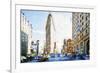 Flatiron Building III - In the Style of Oil Painting-Philippe Hugonnard-Framed Premium Giclee Print