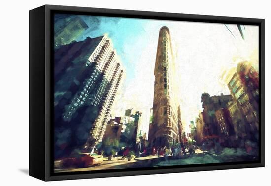 Flatiron Building III-Philippe Hugonnard-Framed Stretched Canvas