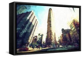 Flatiron Building III-Philippe Hugonnard-Framed Stretched Canvas