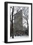 Flatiron Building in Snow-Igor Maloratsky-Framed Art Print