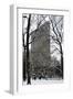 Flatiron Building in Snow-Igor Maloratsky-Framed Art Print