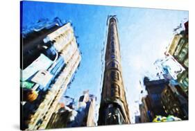 Flatiron Building - In the Style of Oil Painting-Philippe Hugonnard-Stretched Canvas