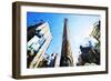 Flatiron Building - In the Style of Oil Painting-Philippe Hugonnard-Framed Giclee Print