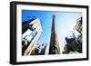 Flatiron Building - In the Style of Oil Painting-Philippe Hugonnard-Framed Giclee Print