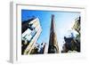 Flatiron Building - In the Style of Oil Painting-Philippe Hugonnard-Framed Giclee Print