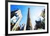 Flatiron Building - In the Style of Oil Painting-Philippe Hugonnard-Framed Giclee Print