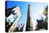 Flatiron Building - In the Style of Oil Painting-Philippe Hugonnard-Stretched Canvas