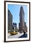 Flatiron Building on Fifth Avenue, Manhattan, New York City, New York, USA-null-Framed Premium Giclee Print