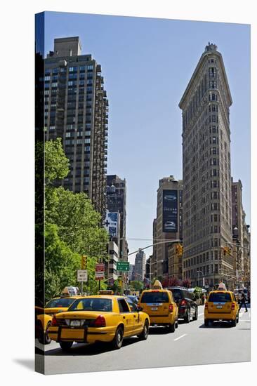 Flatiron Building on Fifth Avenue, Manhattan, New York City, New York, USA-null-Stretched Canvas