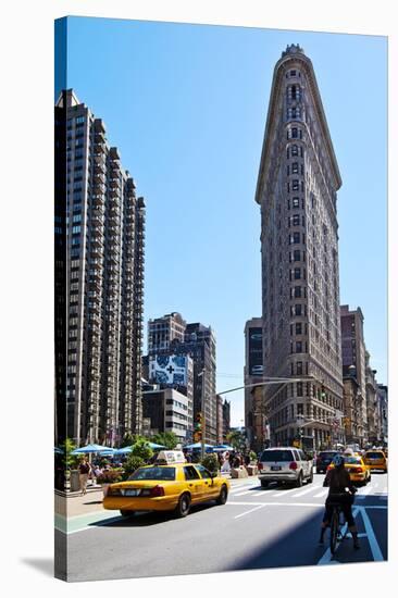 Flatiron Building on Fifth Avenue, Manhattan, New York City, New York, USA-null-Stretched Canvas