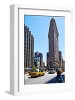 Flatiron Building on Fifth Avenue, Manhattan, New York City, New York, USA-null-Framed Art Print