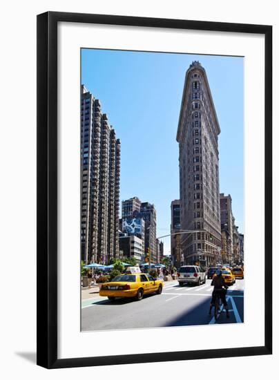 Flatiron Building on Fifth Avenue, Manhattan, New York City, New York, USA-null-Framed Art Print