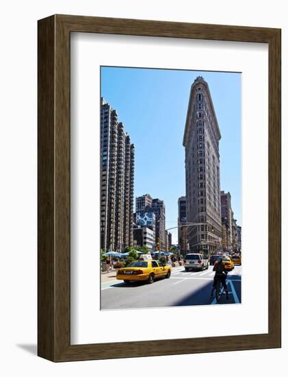 Flatiron Building on Fifth Avenue, Manhattan, New York City, New York, USA-null-Framed Art Print