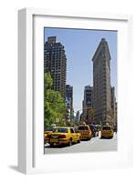 Flatiron Building on Fifth Avenue, Manhattan, New York City, New York, USA-null-Framed Art Print