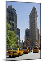 Flatiron Building on Fifth Avenue, Manhattan, New York City, New York, USA-null-Mounted Art Print