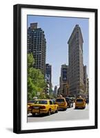 Flatiron Building on Fifth Avenue, Manhattan, New York City, New York, USA-null-Framed Art Print