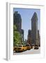 Flatiron Building on Fifth Avenue, Manhattan, New York City, New York, USA-null-Framed Art Print