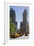 Flatiron Building on Fifth Avenue, Manhattan, New York City, New York, USA-null-Framed Art Print