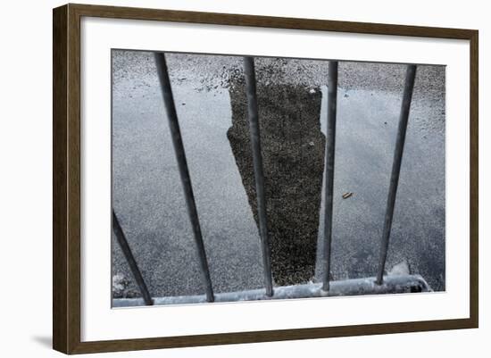 Flatiron Building Reflection-null-Framed Photo