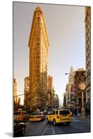Flatiron Building - Taxi Cabs Yellow - Manhattan - New York City - United States-Philippe Hugonnard-Mounted Premium Photographic Print