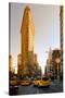 Flatiron Building - Taxi Cabs Yellow - Manhattan - New York City - United States-Philippe Hugonnard-Stretched Canvas