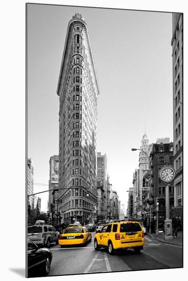 Flatiron Building - Taxi Cabs Yellow - Manhattan - New York City - United States-Philippe Hugonnard-Mounted Photographic Print