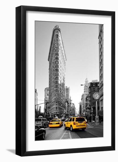 Flatiron Building - Taxi Cabs Yellow - Manhattan - New York City - United States-Philippe Hugonnard-Framed Photographic Print