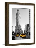 Flatiron Building - Taxi Cabs Yellow - Manhattan - New York City - United States-Philippe Hugonnard-Framed Photographic Print