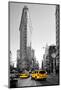 Flatiron Building - Taxi Cabs Yellow - Manhattan - New York City - United States-Philippe Hugonnard-Mounted Photographic Print