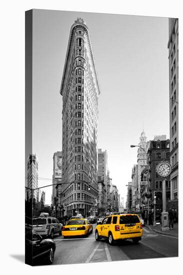 Flatiron Building - Taxi Cabs Yellow - Manhattan - New York City - United States-Philippe Hugonnard-Stretched Canvas