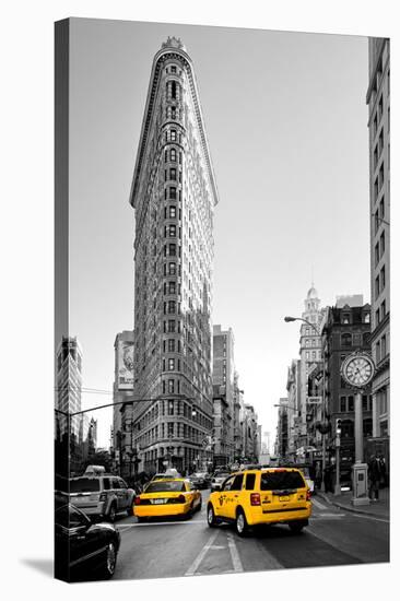 Flatiron Building - Taxi Cabs Yellow - Manhattan - New York City - United States-Philippe Hugonnard-Stretched Canvas