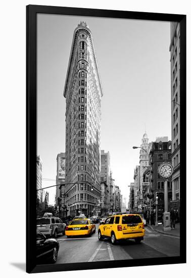 Flatiron Building - Taxi Cabs Yellow - Manhattan - New York City - United States-Philippe Hugonnard-Framed Photographic Print