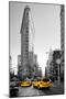 Flatiron Building - Taxi Cabs Yellow - Manhattan - New York City - United States-Philippe Hugonnard-Mounted Premium Photographic Print