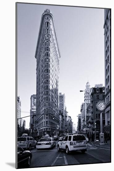 Flatiron Building - Taxi Cabs Yellow - Manhattan - New York City - United States-Philippe Hugonnard-Mounted Photographic Print