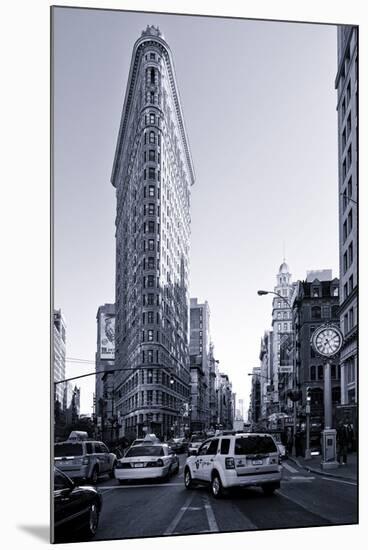 Flatiron Building - Taxi Cabs Yellow - Manhattan - New York City - United States-Philippe Hugonnard-Mounted Premium Photographic Print